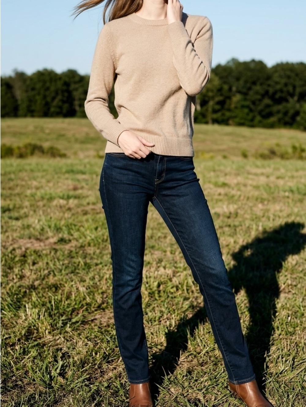 Levi’s Dark Blue Mid Rise Skinny Jeans | Size 10